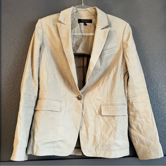 Rag & Bone gray blazer size 4 - Picture 1 of 5